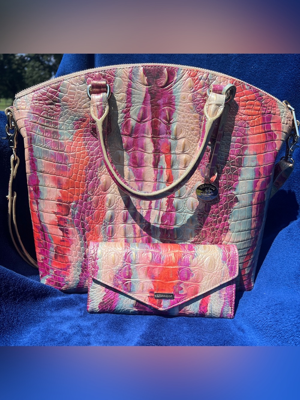 Brahmin Large Duxbury Satchel w/Wallet
